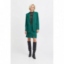 Chaquetas Mujer Blazer ICHI Kate Oversize Cameleon Cadmium Green