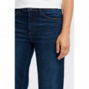 Vaqueros Mujer Vaqueros ICHI Twiggy Raven Straight Long Dark Blue