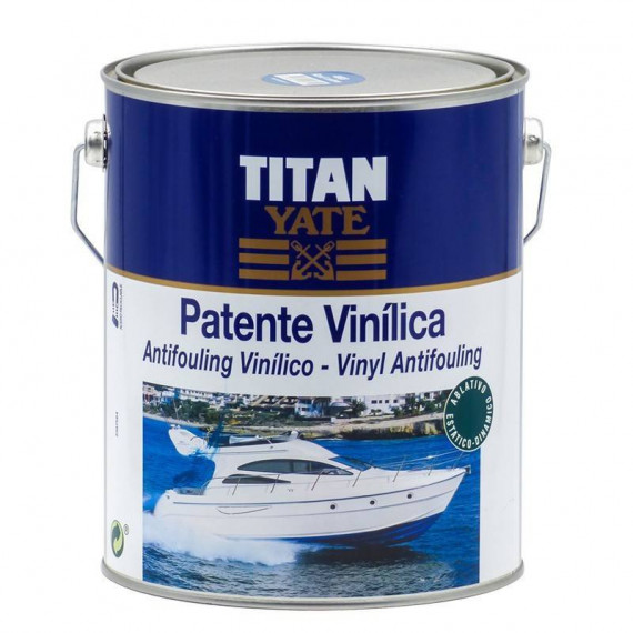 Pintura Titan Yate Marino Patente Vinílica Blanco Gris 4008 750ML