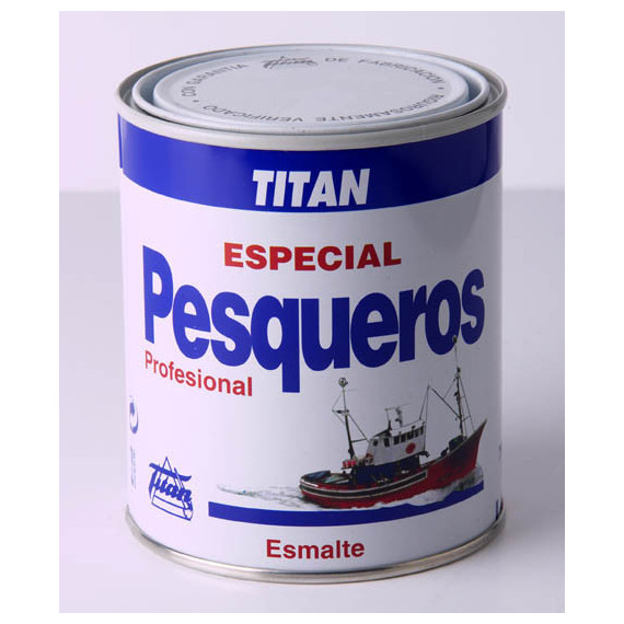 Pintura Titan Marino Esmalte Pesquero Antideslizante Rojo Inglés 2555 750ML