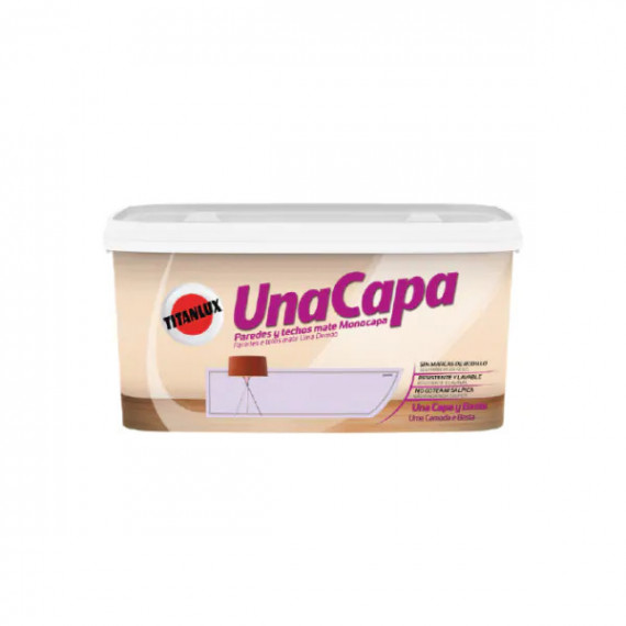 Pintura Titan Paredes y Techos Mate una Capa Lila Intenso 6371 2,5 Litros