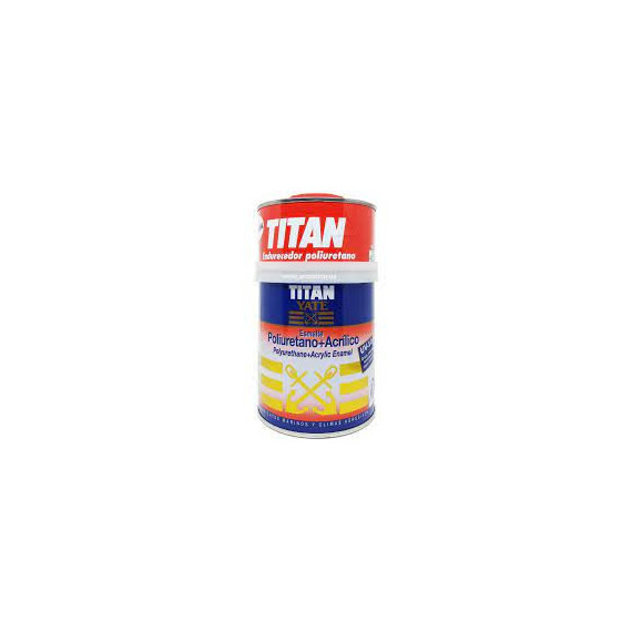 Pintura Titan Yate Marino Esmalte Poliuretano + Acrilico Amarillo Brillante 4202 750 Ml