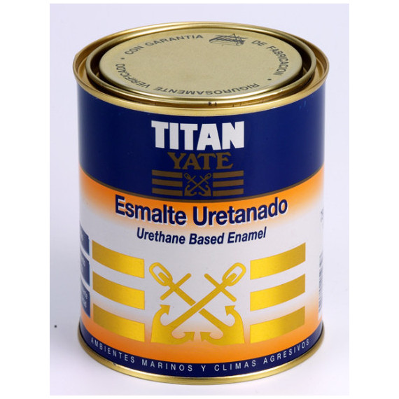 Pintura Titan Yate Marino Esmalte Uretanado Azul Balear Brillante 4123 750 Ml