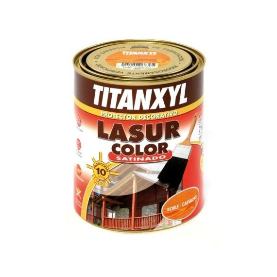 Lasur Titan Protector Titanxyl Satinado Castaño 3801 4 Litros