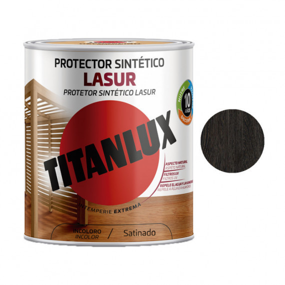 Lasur Titan Protector Sintético Satinado Palisandro Wengué 3806 750 Ml