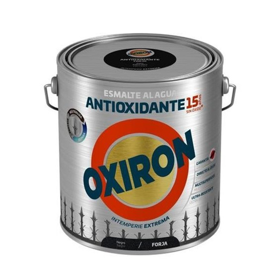 Pintura Titan Oxirón Esmalte Ecológico Al Agua Forja Negro 0204  2,5 Litros