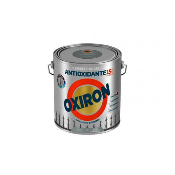 Pintura Titan Oxirón Esmalte Ecológico Al Agua Liso Satinado Gris Perla  2,5 Litros