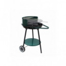 Barbacoa Carbon 46CM Metal con Ruedas Natuur