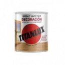 Barniz Titan Tinte Sintético Satinado Roble 1002  375 Ml