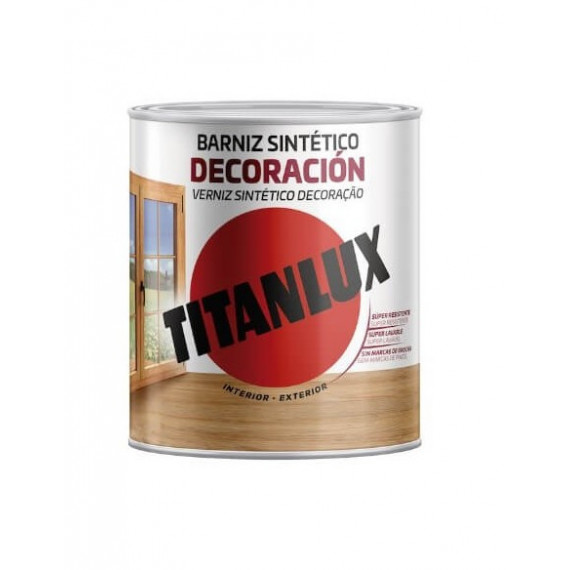 Barniz Titan Tinte Sintético Satinado Roble 1002  375 Ml