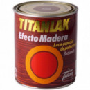 Pintura Titan Poliuretano Efecto Madera Satinado Roble Ceniza 2806  750 Ml