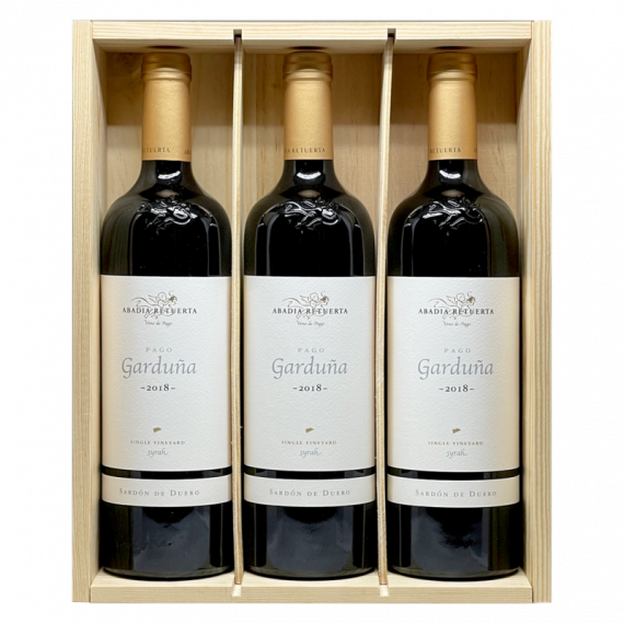 Pago Garduña 2018 - Estuche Madera 3 Uds - 75CL  ABADÍA RETUERTA