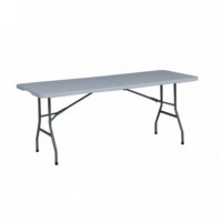 Mesa Jardin Natuur Plegable Resina Acero 180X74X74CM 132446