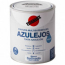 Pintura Titan Esmalte Azulejos Al Agua Satinado Blanco  750 Ml