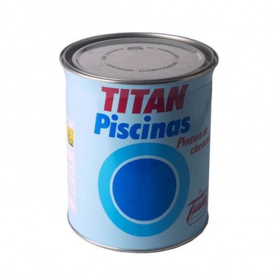Pintura Titan Piscinas Clorocaucho Azul 1370  4 Litros
