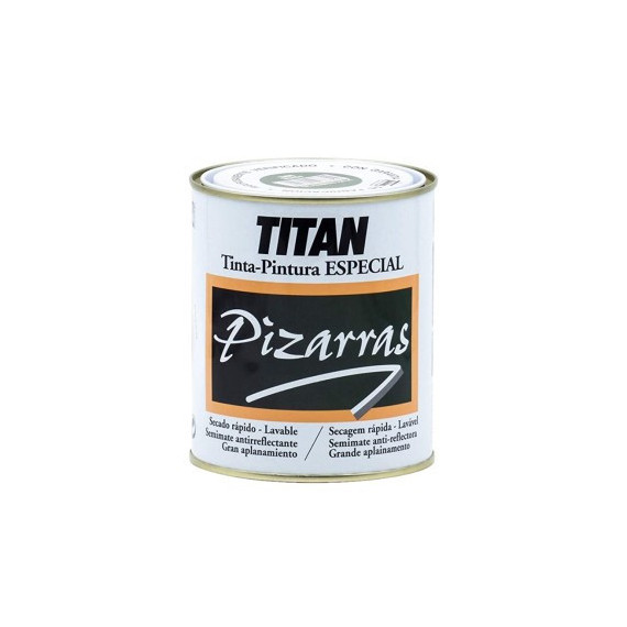 Pintura Titan Pizarra Negro 1801  750 Ml