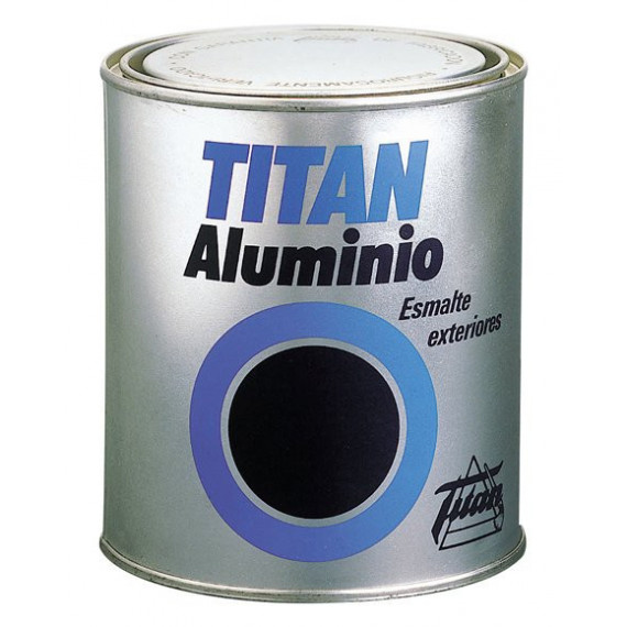 Pintura Titan Aluminio Esmalte Exterior  750 Ml