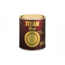 Pintura Titan Esmalte Decoración Oro Amarillo  750 Ml