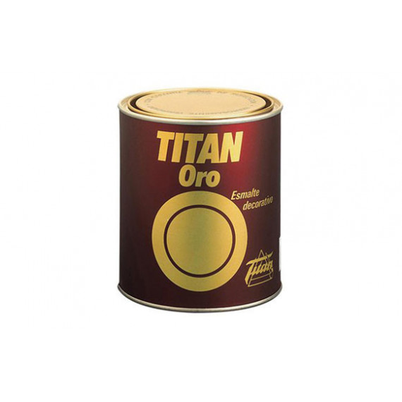 Pintura Titan Esmalte Decoración Oro Amarillo  750 Ml