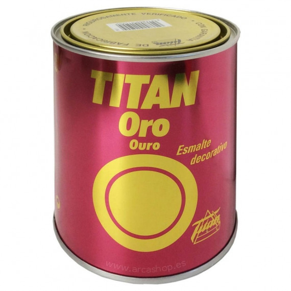 Pintura Titan Esmalte Decoración  Oro Rojizo  50 Ml