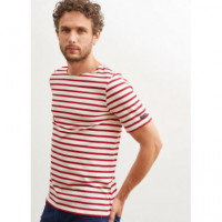 Camisetas Hombre Camiseta Unisex SAINT JAMES Levant Modern Coop Ecru Persan