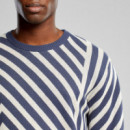 Jerséis y Sudaderas Jersey DEDICATED Mora Mountain Line Ombre Blue