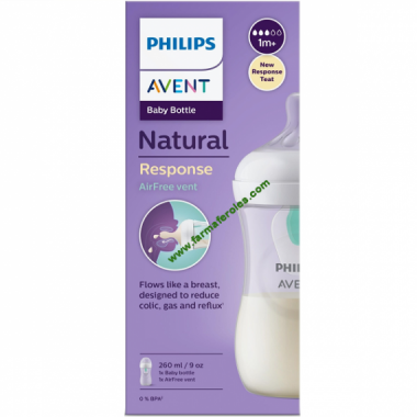 AVENT Biberon Anti-colic Natural Response 3-6 Meses  260 Ml