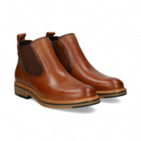 Botin Elastico Lado Piel Cuero  FLUCHOS