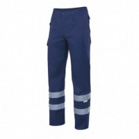 Pantalón Trabajo Kh Azul Navy Talla 46 con Reflectante