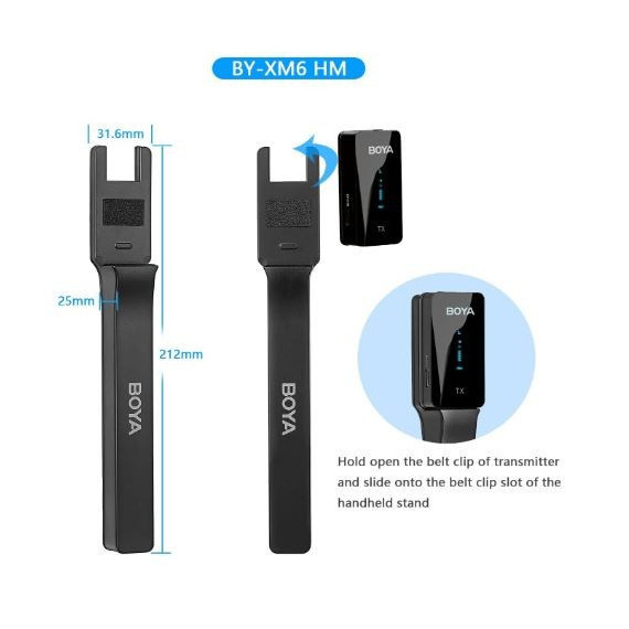 Micrófono Inalámbrico BOYA BY-XM6-HM