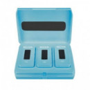 Micrófono Inalámbrico BOYA BY-XM6-K2  de 2,4 Ghz (1XRX y 2XTX) con Estuche de Carga Azul