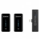 Micrófono Inalambrico de Doble Canal Ultracompacto con Conexion Ios BY-XM6-S4  BOYA