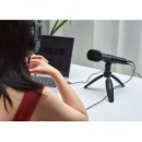 Microfono BOYA  de Mano para Livestreaming con Mini Tripode y Ssoporte BY-EM20