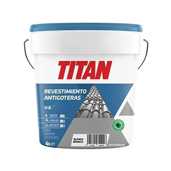 Pintura Titan Revestimiento Antigoteras Blanco H21  750 Ml