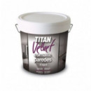 Pintura Titan Paredes y Techos Mate Velvet Interior Exterior Blanco 10 Litros