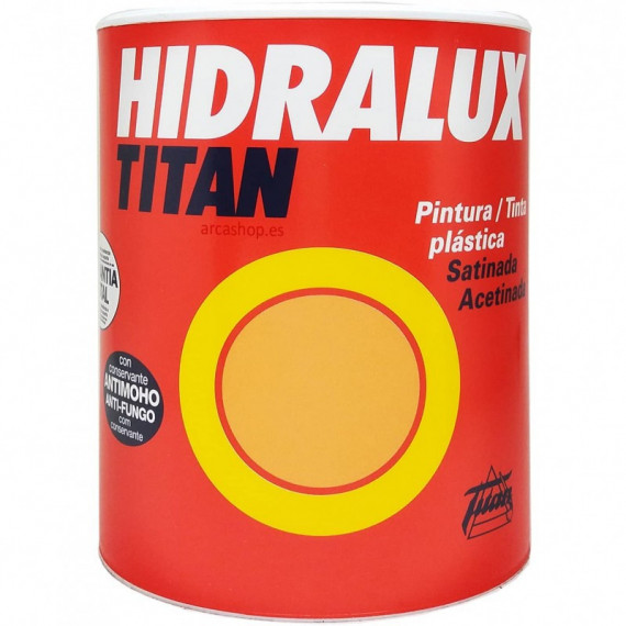 Pintura Titan Paredes y Techos Satinada Hidralux Blanco 800  15 Litros
