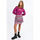 Falda MOLLY BRACKEN Corta Asimétrica con Estampado