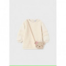 Vestido con bolso borreguito bebé Mayoral