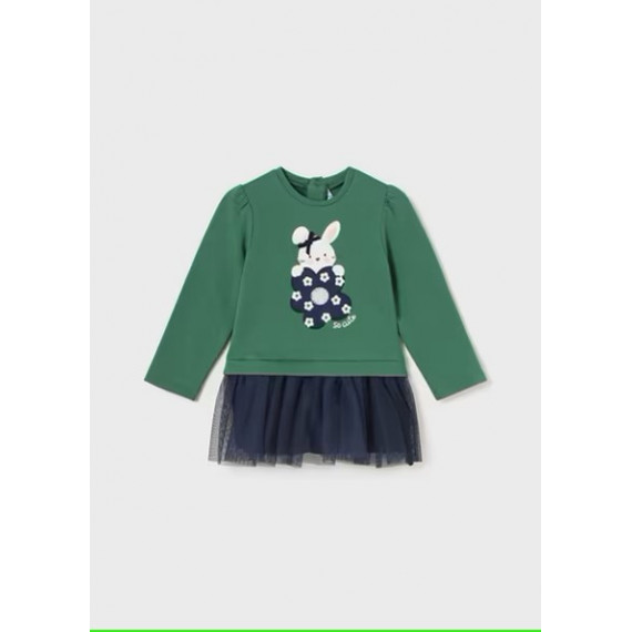 Vestido Combinado Tul Bebé MAYORAL