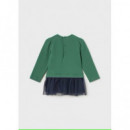 Vestido Combinado Tul Bebé MAYORAL