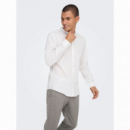 Camisa Only&Sons blanca cuello mao