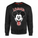Sudadera LEG3ND Mickey Negro