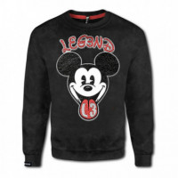 Sudadera LEG3ND Mickey Negro