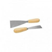 Espátula Acero Mango Madera 62080  80 Mm