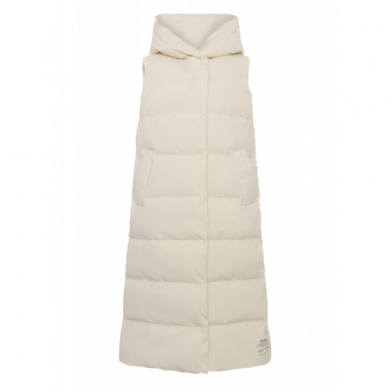 Chaquetas Mujer Chaleco Ecoalf de Mujer Page Crema Impermeable