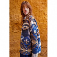 Chaquetas Mujer Camisa MOLLY BRACKEN Gruesa con Estampado y Bolsillos