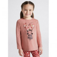 Camiseta Niña 4034 Corazon MAYORAL - Guanxe Atlantic Marketplace