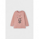 Camiseta Niña 4034 Corazon MAYORAL