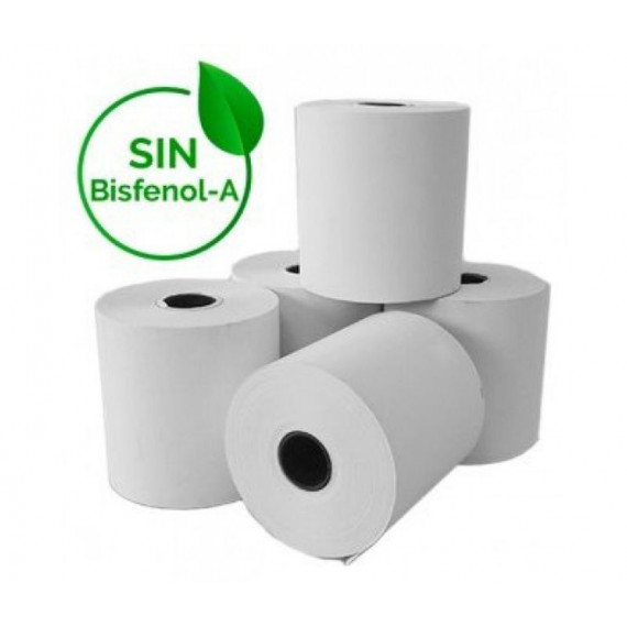 Rollo de Papel Termico 57 X 55 Paquetes 10 Unidades