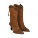 1/2 Bota Flecos Talon ante Camel  ALMA EN PENA